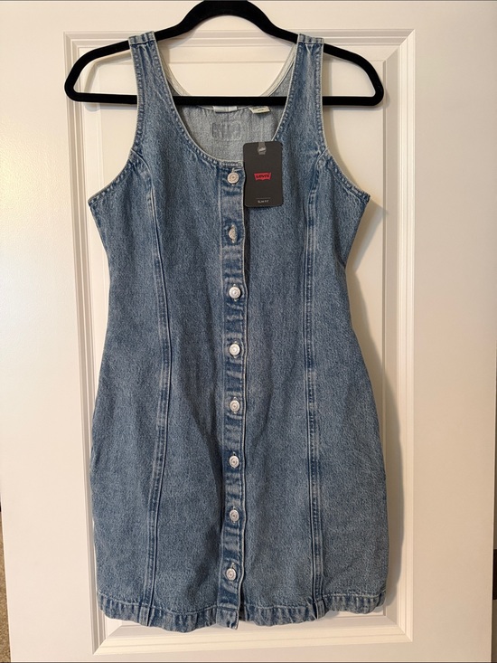 Levi's Dresses & Skirts - Brand New Levi's Tuli Denim Women Mini Dress, S 100% Cotton, Pockets, Slim Fit